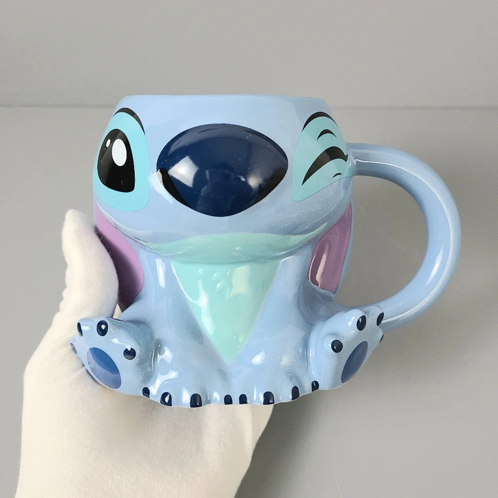 Disney Parks Stitch Figural Collectible Blue Mug